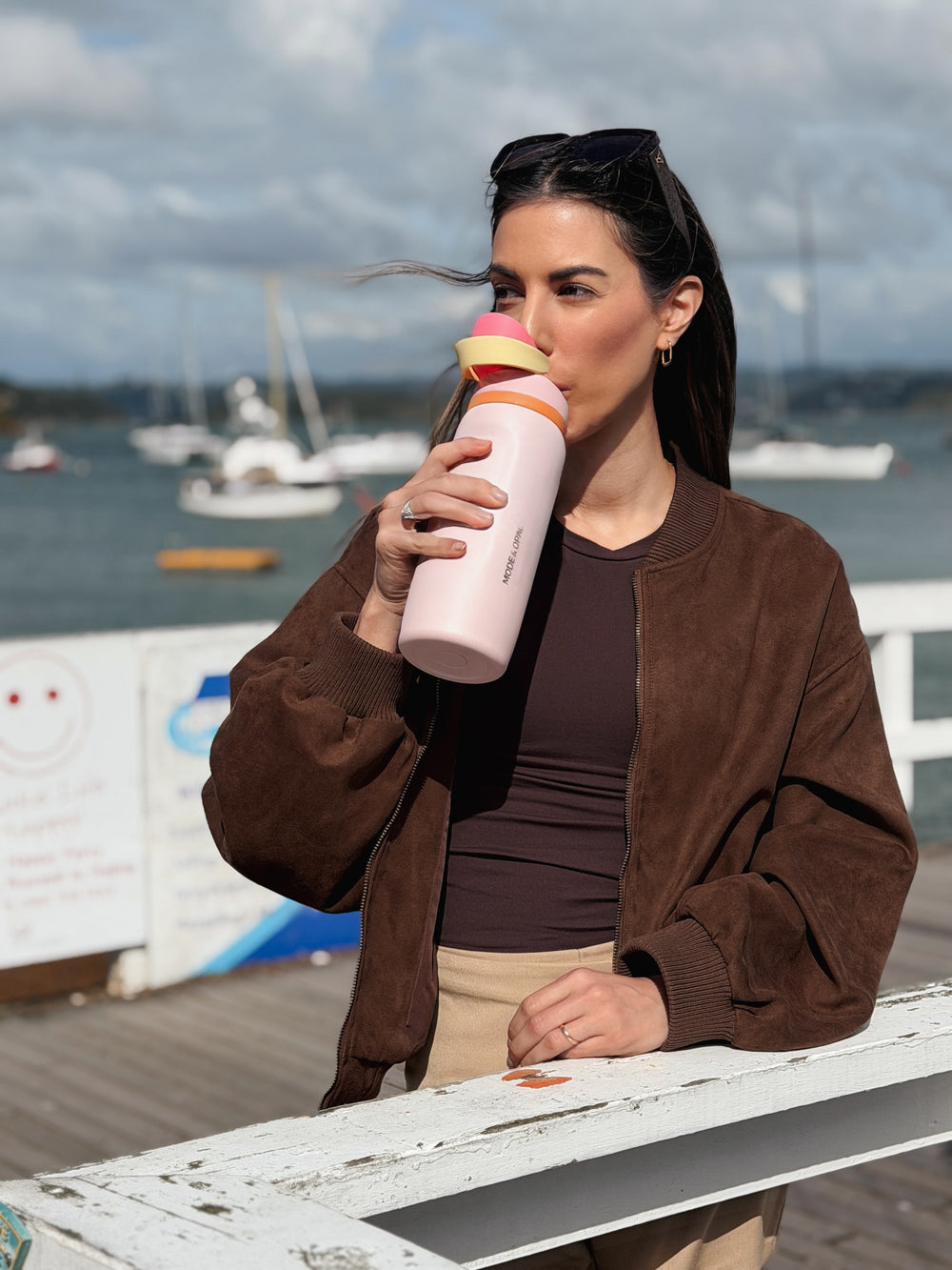 Insulated Drink Bottle, Petal Pink