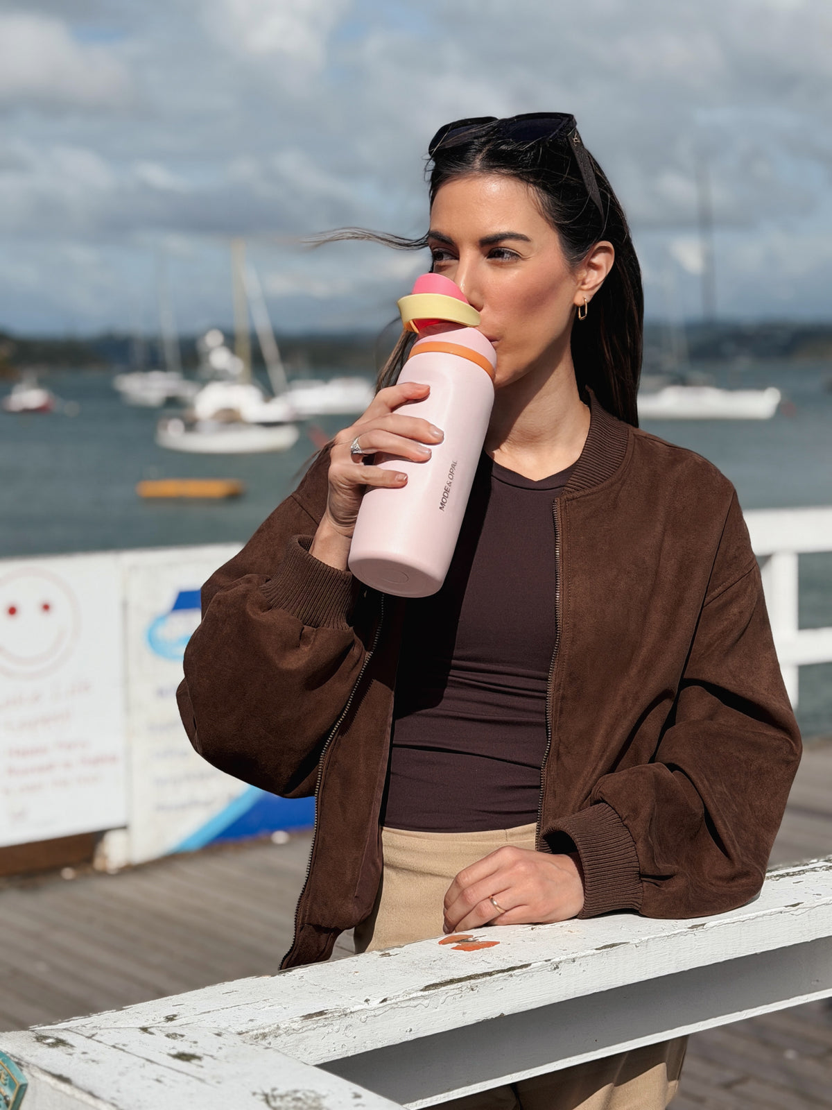 Insulated Drink Bottle, Petal Pink